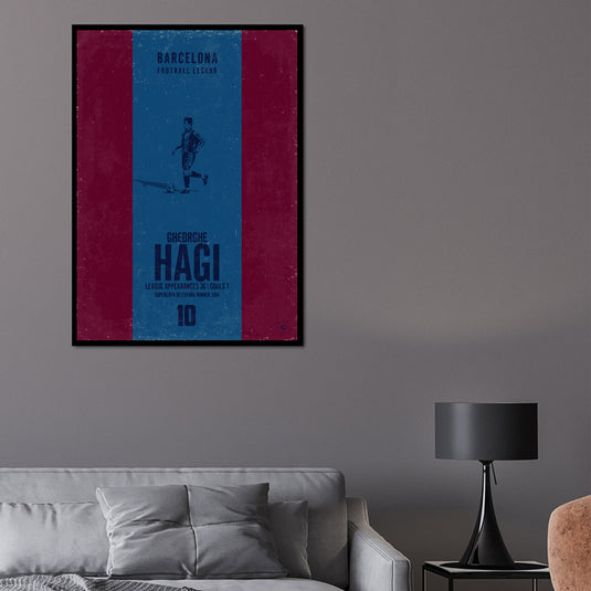 Affiche Gheorghe Hagi (bande verticale)