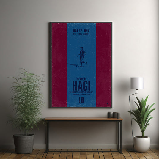 Affiche Gheorghe Hagi (bande verticale)