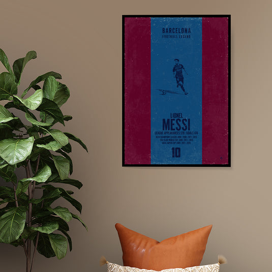 Lionel Messi Poster (Vertical Band) - Barcelona