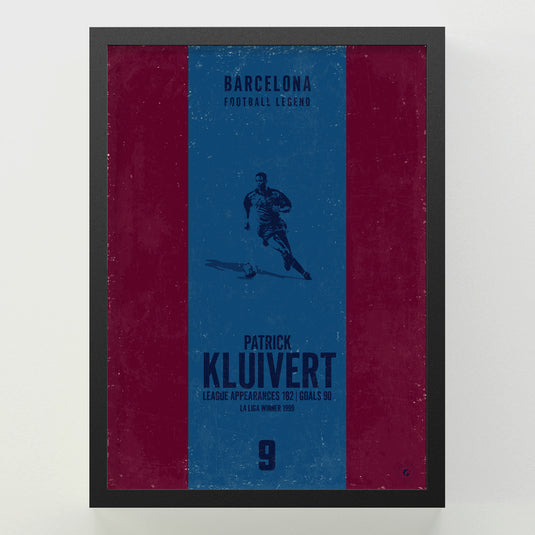 Patrick Kluivert Poster - Barcelona