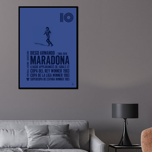 Diego Maradona Poster - Barcelona