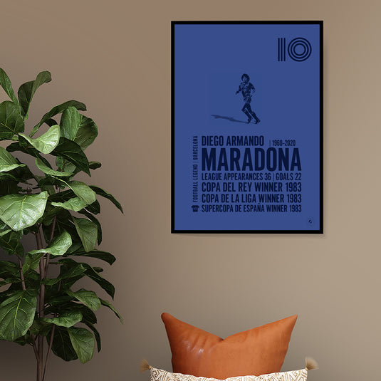 Diego Maradona Poster - Barcelona