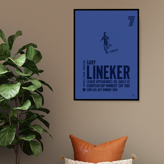 Gary Lineker Poster - Barcelona