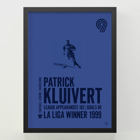 Patrick Kluivert Poster - Barcelona