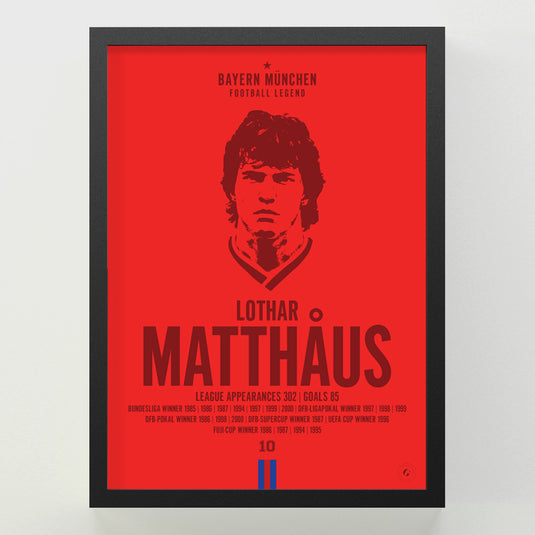 Lothar Matthaus Head Poster - FC Bayern Munich