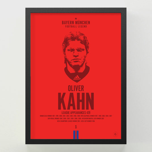 Oliver Kahn Head Poster - FC Bayern Munich