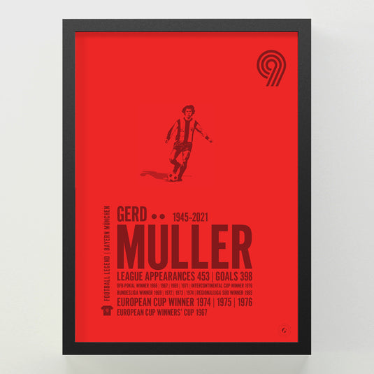 Gerd Muller Poster - FC Bayern Munich