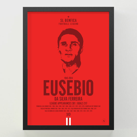 Eusebio Head Poster - Benfica