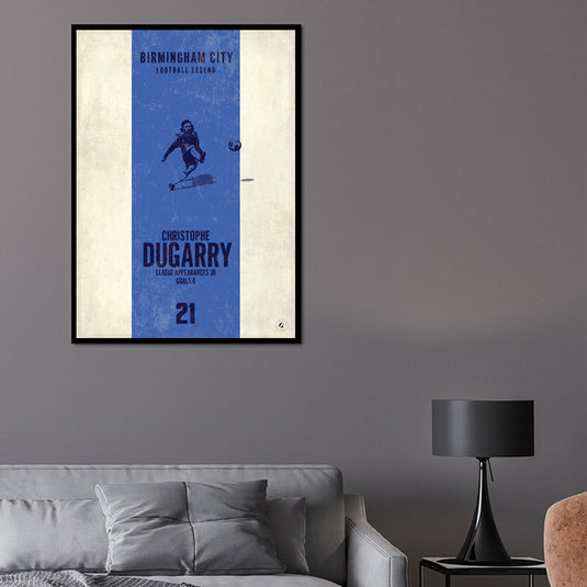 Christophe Dugarry Birmingham City Heritage Stripes Print