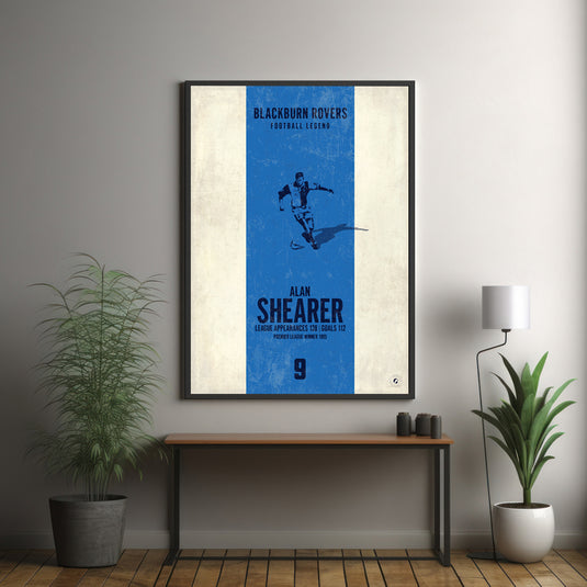 Alan Shearer Poster - Blackburn Rovers