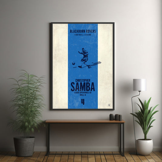 Christopher Samba Poster - Blackburn Rovers