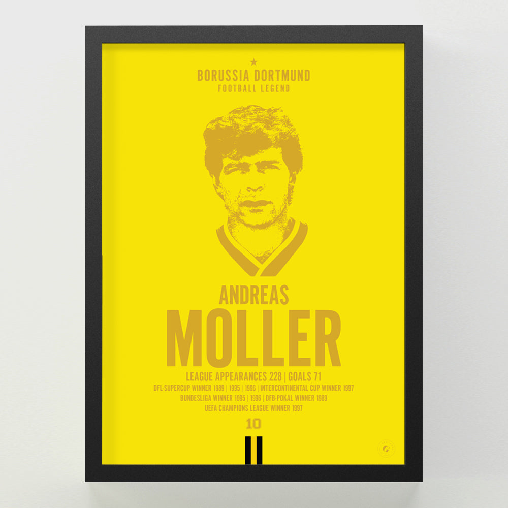 Andreas Moller Head Poster - Borussia Dortmund