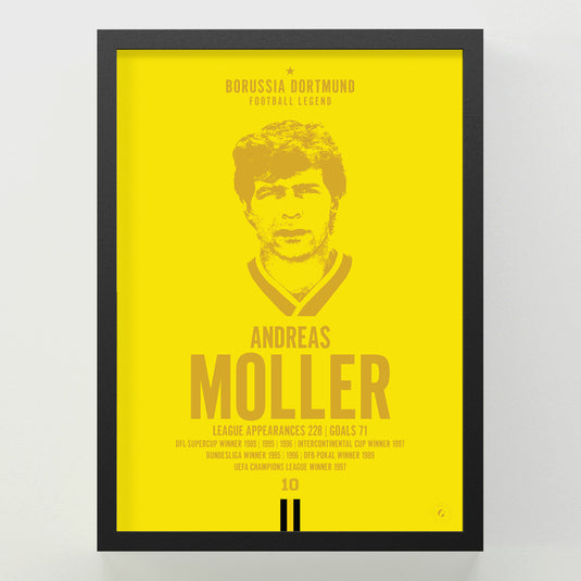 Andreas Moller Head Poster - Borussia Dortmund