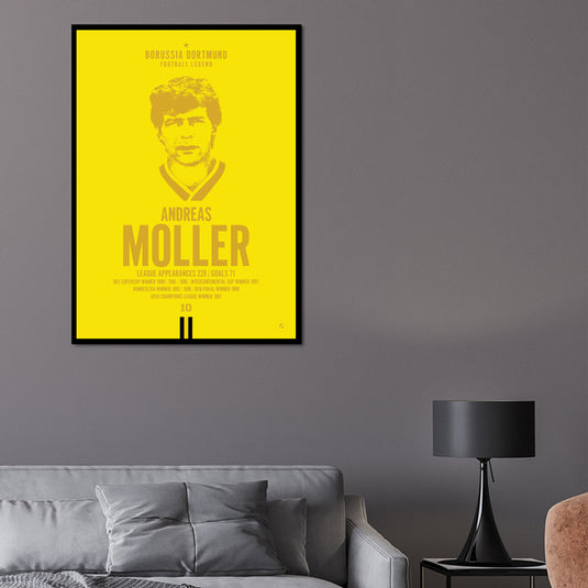 Andreas Moller Head Poster - Borussia Dortmund