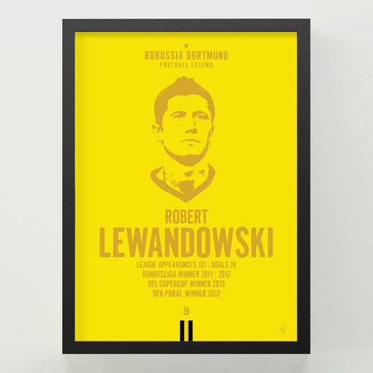 Robert Lewandowski Head Poster - Borussia Dortmund