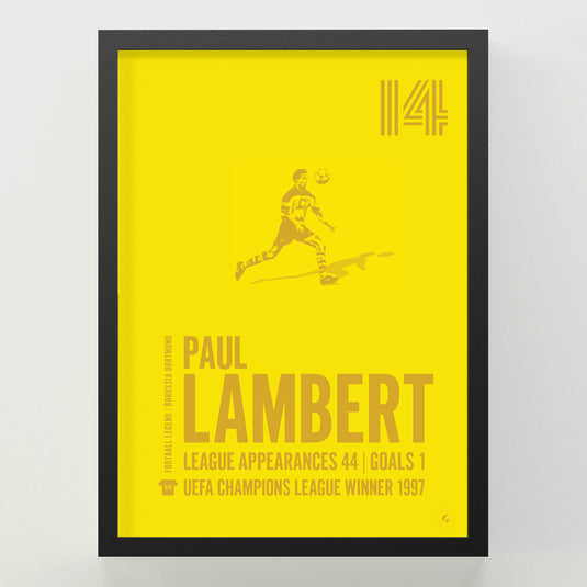 Paul Lambert Poster - Borussia Dortmund