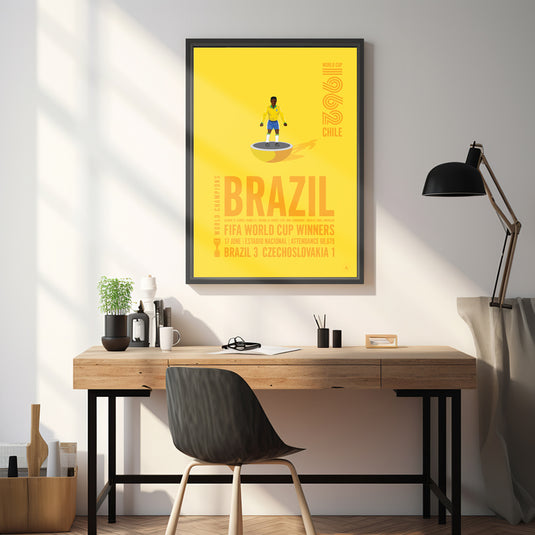 Brazil 1962 FIFA World Cup Winners Poster