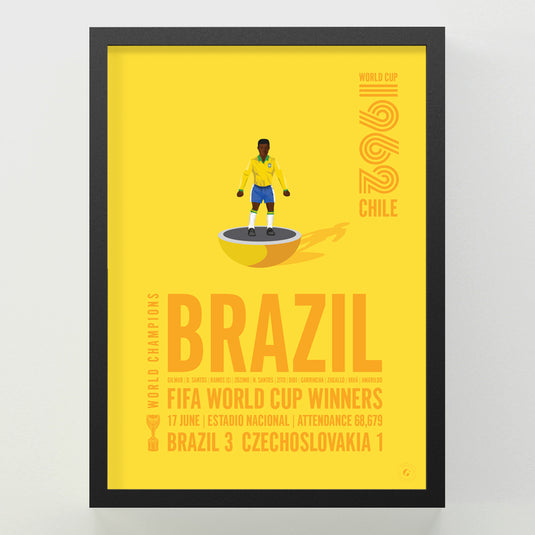 Brazil 1962 FIFA World Cup Winners Poster