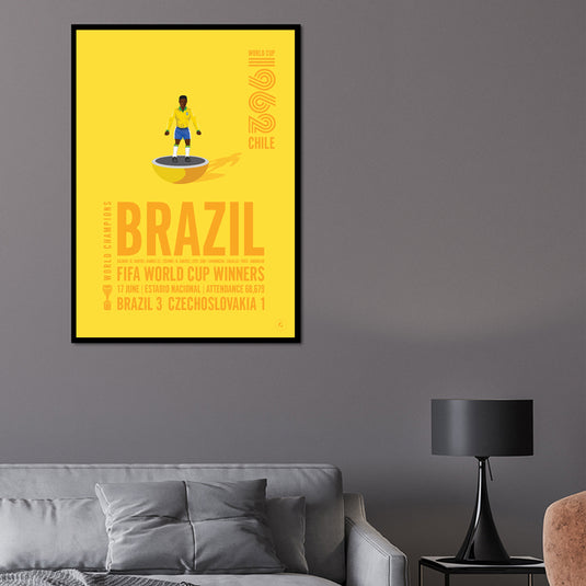 Brazil 1962 FIFA World Cup Winners Poster