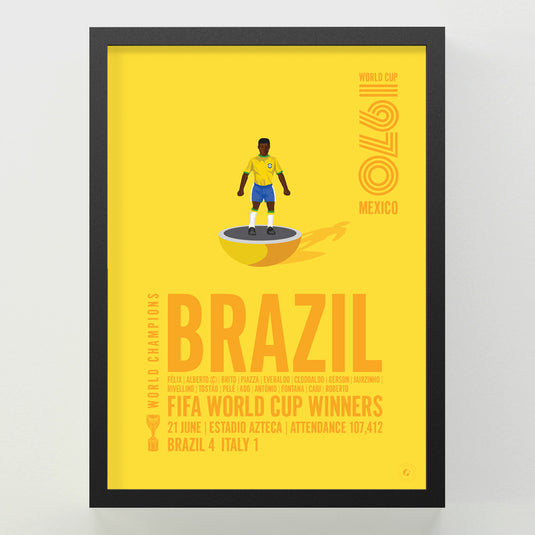 Brazil 1970 FIFA World Cup Winners Poster