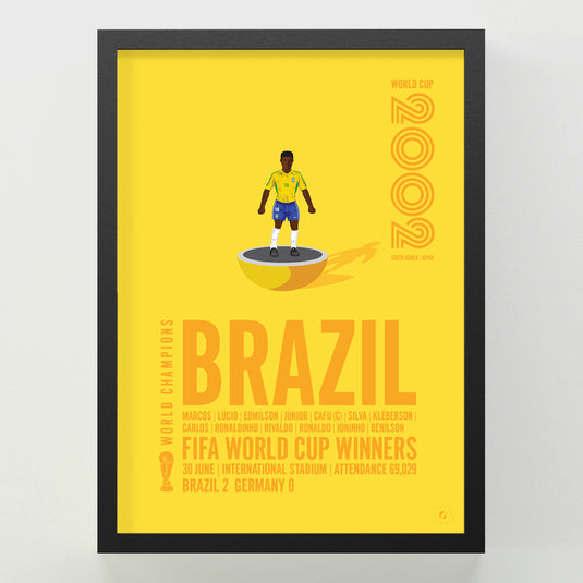 Brazil 2002 FIFA World Cup Winners Poster