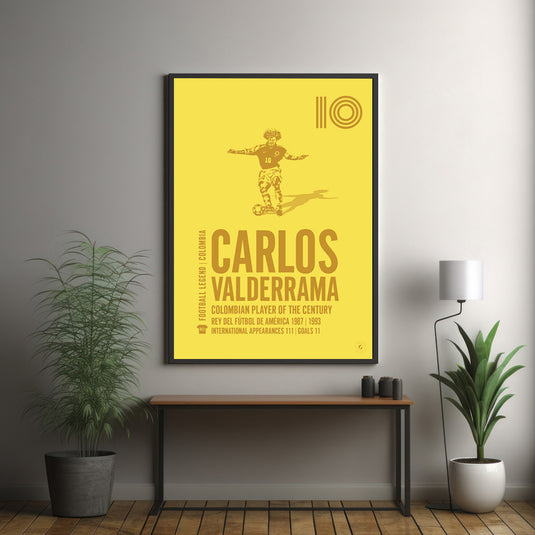 Carlos Valderrama Poster