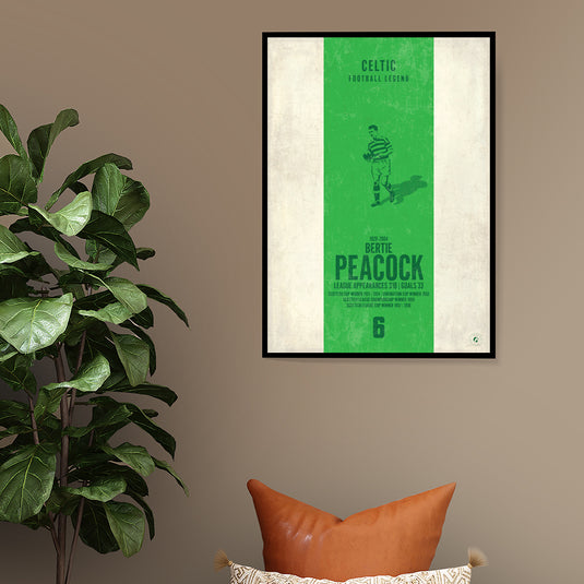 Bertie Peacock Poster - Celtic