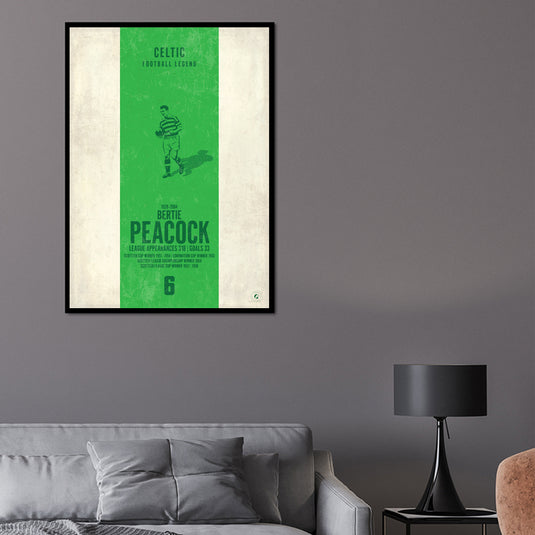 Bertie Peacock Poster - Celtic