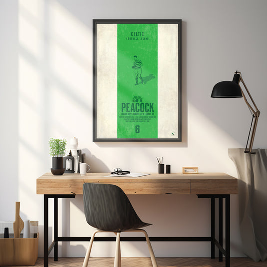 Bertie Peacock Poster - Celtic