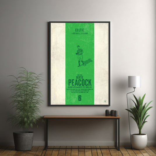 Bertie Peacock Poster - Celtic