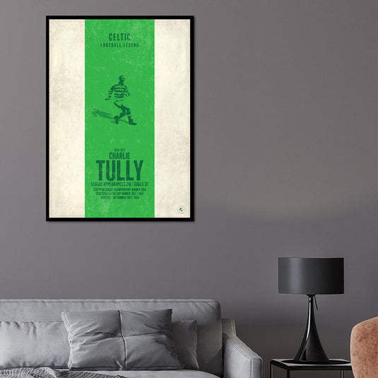Charlie Tully Poster - Celtic