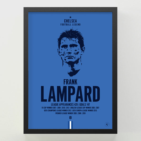 Frank Lampard Head Poster - Chelsea