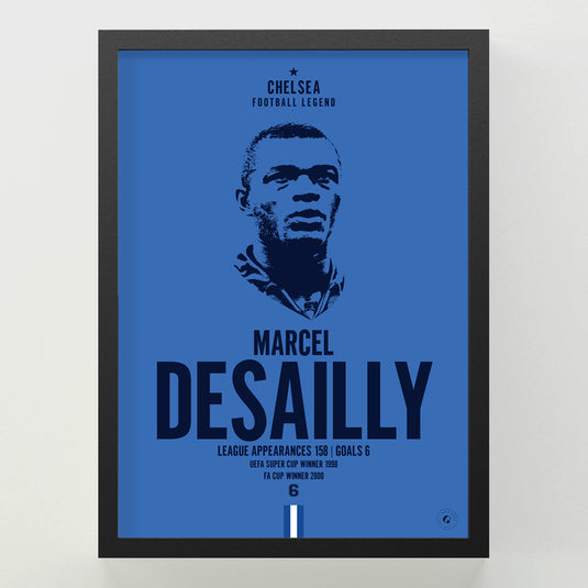 Marcel Desailly Head Poster - Chelsea