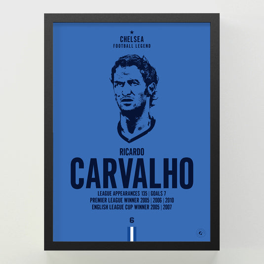 Ricardo Carvalho Head Poster - Chelsea