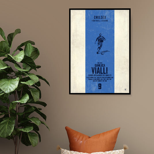 Gianluca Vialli Poster (Vertical Band) - Chelsea