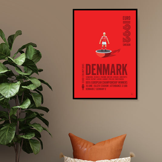 Denmark UEFA European Championship Winners 1992 Poster