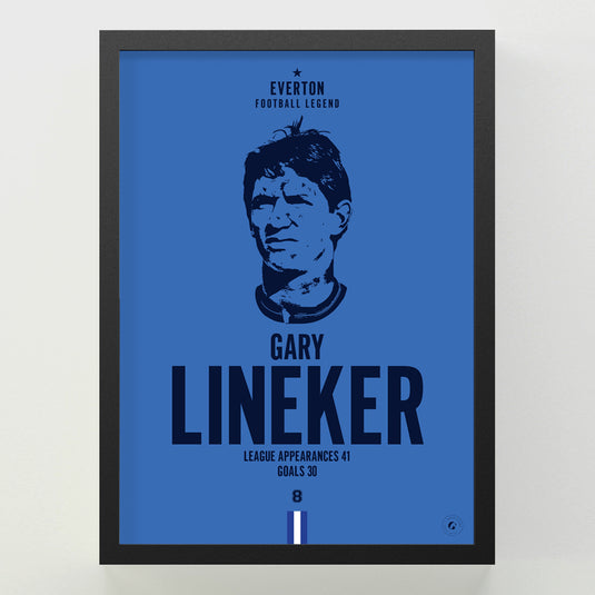 Gary Lineker Head Poster - Everton