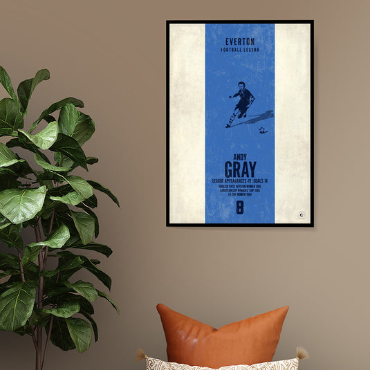 Andy Gray Poster - Everton
