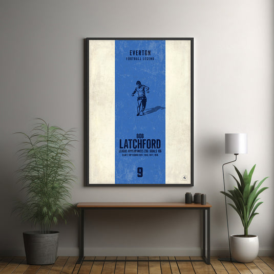 Póster Bob Latchford (Banda vertical) - Everton