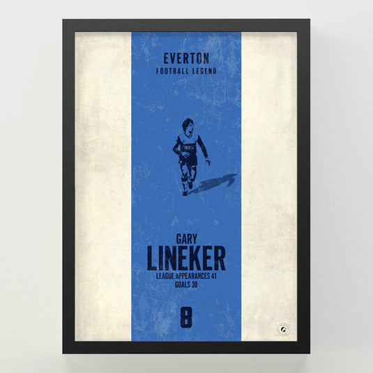 Gary Lineker Poster - Everton