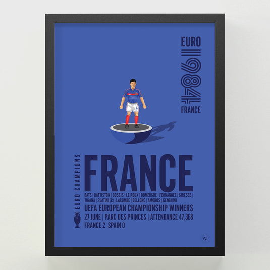 France UEFA European Championship Winners 1984 Poster