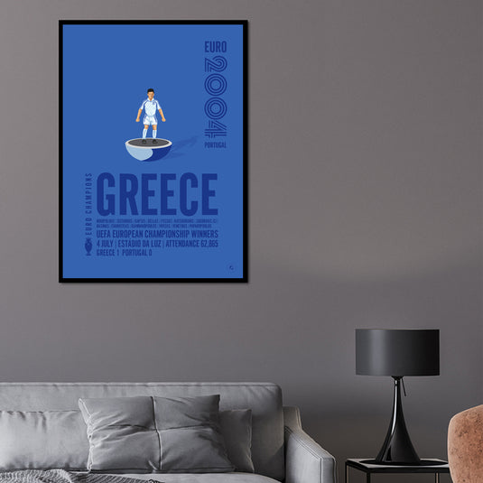 Greece UEFA European Championship Winners 2004 Poster