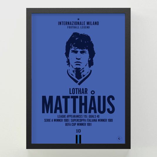 Lothar Matthaus Head Poster - Inter Milan