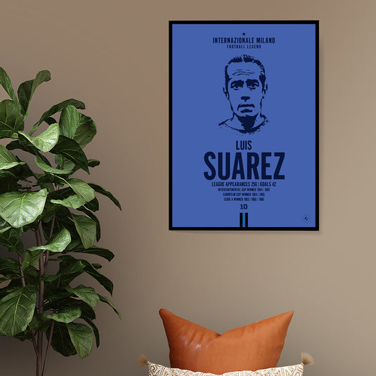 Luis Suarez Head Poster - Inter Milan