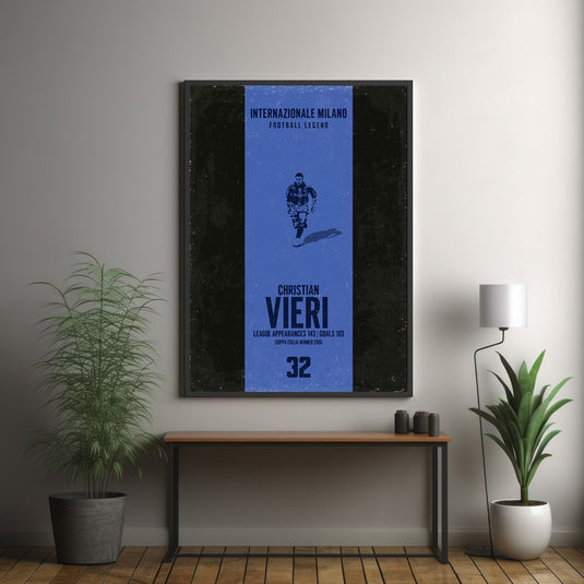 Christian Vieri Poster (Vertical Band) - Inter Milan