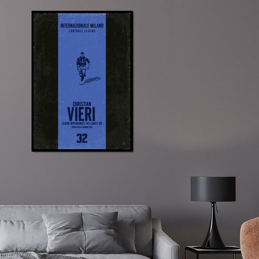 Christian Vieri Poster (Vertical Band) - Inter Milan