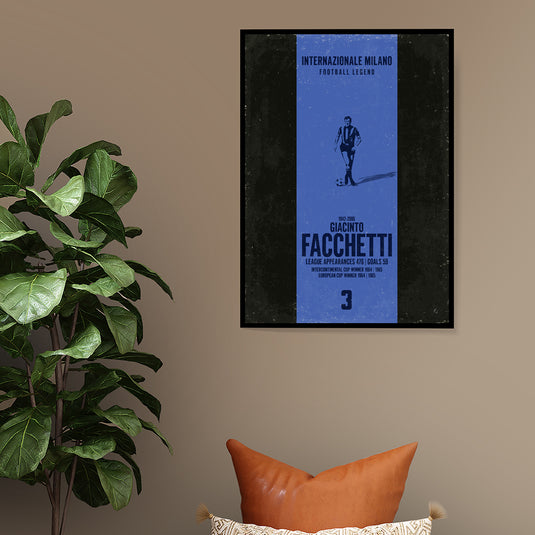 Affiche Giacinto Facchetti (bande verticale)
