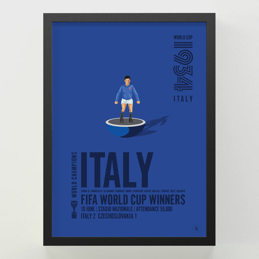 Italy 1934 FIFA World Cup Winners Poster