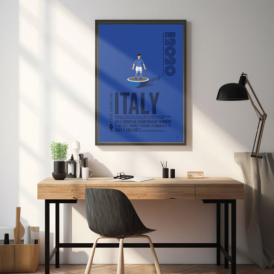 Italy UEFA European Championship Winners 2020 Poster
