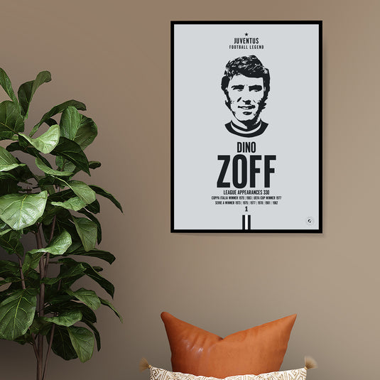 Dino Zoff Head Poster - Juventus